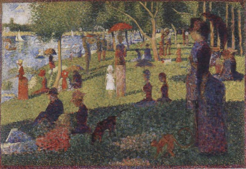 Georges Seurat L-ll de la Grand Jatte oil painting image